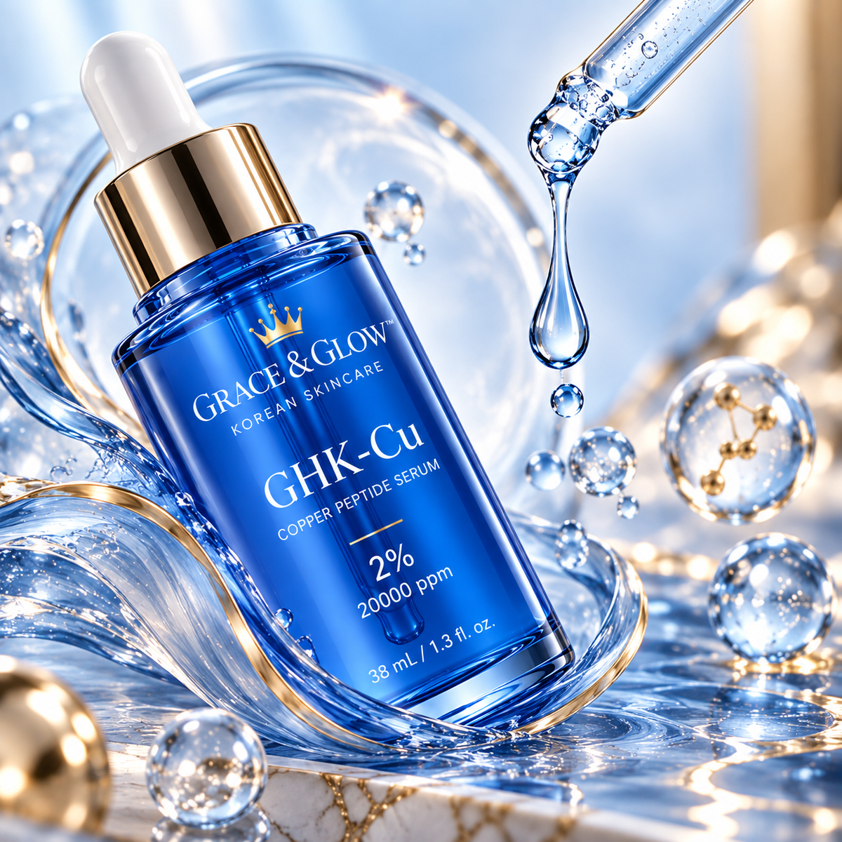 Grace & Glow™ GHK-Cu Copper Renewal Serum.